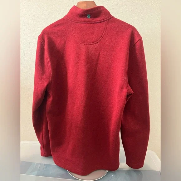 IZOD Red Zip Up Sweater - Small - Picture 2 of 4